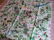 Load image into Gallery viewer, HERMES Paris Carre 90 Scarf Stole LES MERISES Cherry Birds Silk Pink Multicolor
