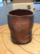 Load image into Gallery viewer, Japanese Bizen Ware By Ryuichi Kakurezaki Sake Cup Gui Cup Antique Pottery w/Box
