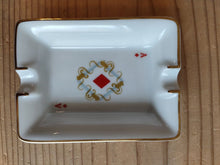 Load image into Gallery viewer, HERMES Heart A playing cards Miniash Tray Ashtray Pottery White Red 8 x 6 cm
