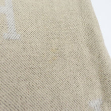 Load image into Gallery viewer, HERMES Paris Plaid Avalon Blanket Throw Wool Cashmere Blend Beige 134.5 x 166cm
