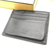 Load image into Gallery viewer, Fendi Monster Card Holder Card Case Business Card Holder Black Leather 0204719

