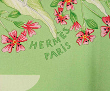 Load image into Gallery viewer, Hermes Paris Carre 90 Silk 100% Scarf Stole LA PRAIRIE Meadow Green Accessory
