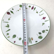 Load image into Gallery viewer, Hermes Porcelain Dessert Plate Set of 2 Mesclun White Green Tableware D21cm
