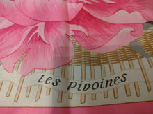 Load image into Gallery viewer, HERMES Les Pivoines Design Print Scarf Carre 90 Silk 100 Pink Retired
