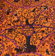 Load image into Gallery viewer, HERMES Carre 140 Cashmere Silk Stole Shawl Peuple Du Vent Orange Multicolor
