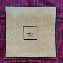 Load image into Gallery viewer, Fendi Auth. Zucca Logo Pattern Scarf Stole 100% Silk Red Brown 86cm Accessory
