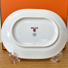 Load image into Gallery viewer, Hermes Paris Rallye 24 Oval Mini Plate 2 Pieces Gray15x12cm Porcelain w/Box
