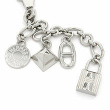 Load image into Gallery viewer, Hermes Amulette 4 Motifs Bag Charm Olga Cadena Chaine D’Ancle Silver Plated Box
