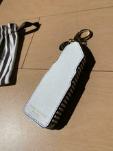 Load image into Gallery viewer, Henri Bendel New York LIPSTICK Design Coin Case Purse Bag Charm w/Stripe Bag
