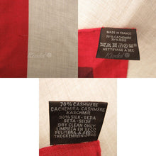 Load image into Gallery viewer, HERMES Paris Carre140 Stole Shawl Cheval a La Couverture Cashmere Silk Beige Red

