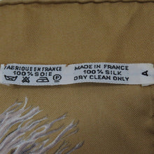 Load image into Gallery viewer, HERMES Paris Carre 90 100% Silk Champignons Mushrooms Scarf Stole White Brown
