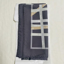 Load image into Gallery viewer, HERMES Paris Auth. Carre 45 Handkerchief Mini Scarf Silk 100% Bolduc Ribbon Gray
