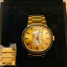 Load image into Gallery viewer, NIXON Capital Automatic Winding Analog Watch A089-510 Gold 10ATM Water Resistant
