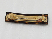 Load image into Gallery viewer, Fendi FF Barrette Hair Clip Hair Clasp Brown Tortoiseshell Hair Accessory Pin
