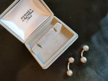 Load image into Gallery viewer, Hermes Paris Golf Ball Motif Cuffs Cufflinks Silver 925 Men&#39;s Accessory w/Box
