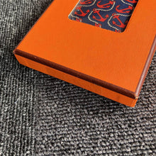 Load image into Gallery viewer, Hermes Paris Auth. 100% Silk Tie Necktie Anchor Rope Print Navy Accessory w/Box
