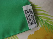 Load image into Gallery viewer, Hermes Paris Carre 90 Silk 100% Scarf Stole ALOHA Hawaiian Green Accessory w/Box
