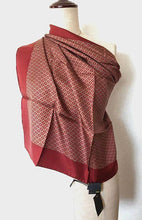 Load image into Gallery viewer, Fendi Authentic Zucca Logo Pattern Scarf Stole 100% Silk Italy Made 67 x 67.5cm
