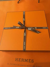 Load image into Gallery viewer, HERMES Paris Mosaique au 24 Gold Square Plate Trinket Tray Tableware Pottery
