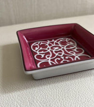 Load image into Gallery viewer, Hermes Paris Auth. Mini Trinket Case Porcelain Ashtray Ruby Color Interior w/Box
