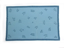 Load image into Gallery viewer, Hermes Baby Swaddle Blanket Throw Rocking Horse Cashmere Blue 65cm×99cm Italy
