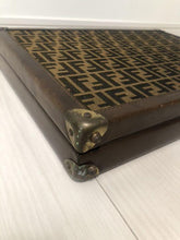 Load image into Gallery viewer, Fendi Authentic FF Zucca Logo Attache Case Briefcase Trunk Brown Vintage No Key
