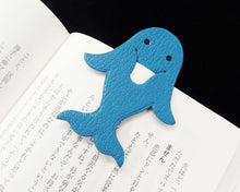 Load image into Gallery viewer, Hermes Paris Pikabook Colvert Chevre Leather Dolphin Shaped Bookmark Accessory
