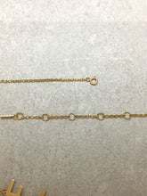 Load image into Gallery viewer, Fendi Logo Motif Chain Necklace Pendant Gold Plated GP Length 61.6cm Italy w/Box
