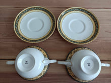 Load image into Gallery viewer, Wedgewood India Double Handle Soup Cup &amp; Saucer Set of 2 Bone China Tableware
