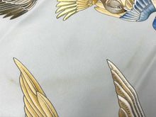 Load image into Gallery viewer, HERMES Carre 90 L&#39;INTRUS Intruder bird Scarf silk Light Blue
