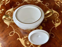 Load image into Gallery viewer, Christian Dior Vintage Logo White Pair Cup &amp; Saucer Teapot Sugar Pot Set Pottery
