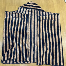 Load image into Gallery viewer, Fendi Bathrobe Hooded Gown Striped Logo Cotton 100% Bath Supply Unisex Size S
