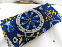 Load image into Gallery viewer, HERMES Carre 140 Cashmere Silk Stole Shawl Peuple Du Vent Blue Multicolor
