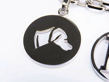 Load image into Gallery viewer, Hermes Berloque Amulette 4 Motifs Bag Charm Cadena Horse H Dog Silver Plated Box
