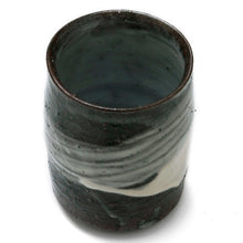 Load image into Gallery viewer, Japanese Pottery By Tsujimura Kai Iga Yaki Brushstrokes Yunomi Teacup D6.5xH9cm
