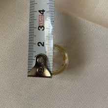 Load image into Gallery viewer, CHRISTIAN DIOR Authentic Logo Heart Clear Yellow Acrylic Finger Ring Accessory
