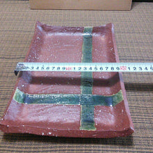 Load image into Gallery viewer, Japanese Shigaraki Ware by Takahashi Rakusai Square Tray Plate Pottery w/Box
