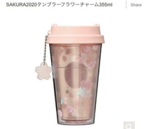 Load image into Gallery viewer, Starbucks Japan SAKURA 2020 Limited Edition Bottle Tumbler Flower Charm 355ml
