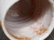Load image into Gallery viewer, Japanese Antique Pottery By Tsujimura Kai Shino Tea Cup Yunomi D10.8 x H7.7cm
