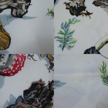 Load image into Gallery viewer, HERMES Paris Carre 90 100% Silk Champignons Mushrooms Scarf Stole White Brown
