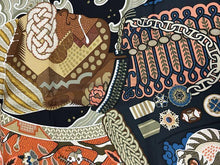 Load image into Gallery viewer, HERMES Carre 90 100% Silk Scarf Stole DUO COSMIQUE VERT NOIR Multicolor w/Box
