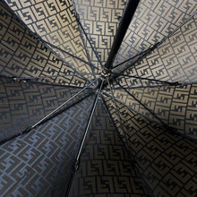 Load image into Gallery viewer, Fendi Authentic Zucca Logo Monogram Long Umbrella Brown Polyester Italy Vintage
