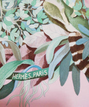 Load image into Gallery viewer, HERMES Paris Carre 90 100% Silk Au Coeur de la Vie Scarf Stole Pink Multicolor
