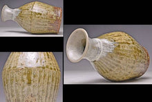 Load image into Gallery viewer, Japanese Mashiko Ware by Tomoo Hamada Ash Glaze Sake Bottle Tokkuri H16cm w/Box
