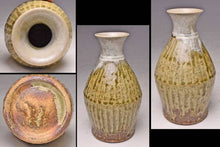 Load image into Gallery viewer, Japanese Mashiko Ware by Tomoo Hamada Ash Glaze Sake Bottle Tokkuri H16cm w/Box
