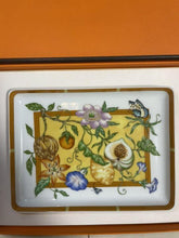 Load image into Gallery viewer, HERMES Paris Siesta Flower Serving Tray Sushi Plate Porcelain Tableware w/Box
