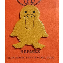Load image into Gallery viewer, Hermes Paris Authentic Pikabook Leather Duck Bookmark Accessory w/Box &amp; Bag
