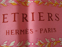 Load image into Gallery viewer, Hermes Paris Carre 90 Silk 100% Scarf Stole Etriers Remix Pink Accessory w/Box
