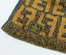 Load image into Gallery viewer, Fendi FF Logo Bath Towel 145cm×84.5cm Beach Towel Brown Black Stripe Blanket
