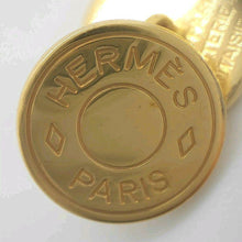 Load image into Gallery viewer, Hermes Paris Selle Serie Button Cuffs Cufflinks Gold Plate GP Men&#39;s Accessory
